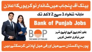 Bank of Punjab BOP Jobs