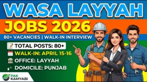 WASA Layyah Jobs