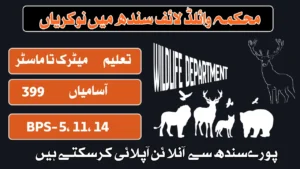 Wildlife Department Sindh Jobs