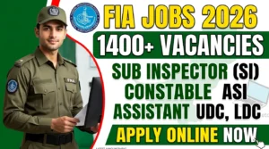 Federal Investigation Agency FIA Jobs