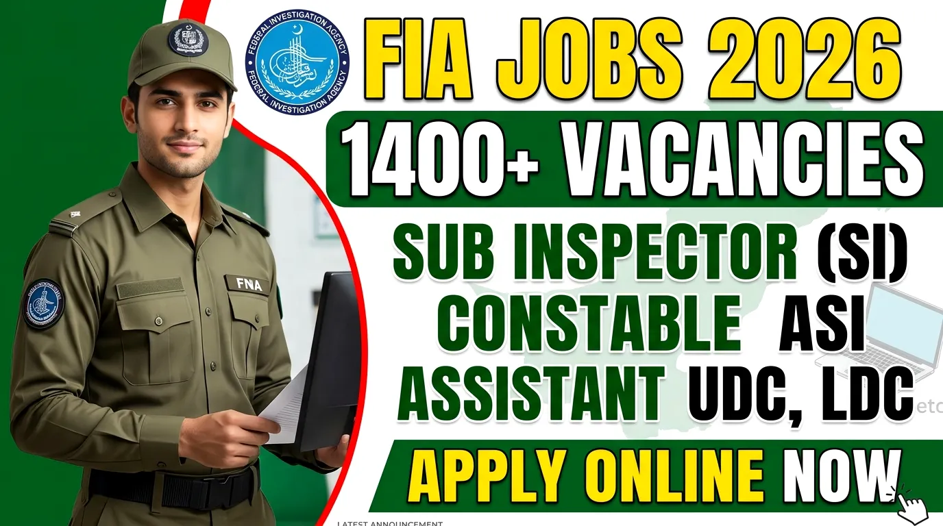 Federal Investigation Agency FIA Jobs