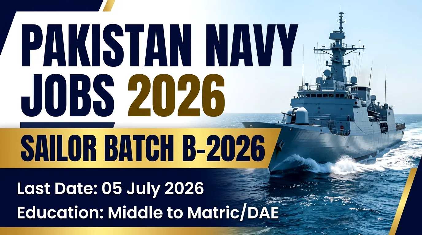 Pakistan Navy Sailor Jobs 2026