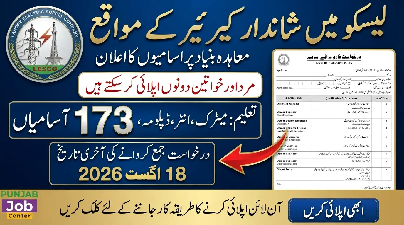 Lahore Electric Supply Company Limited Jobs