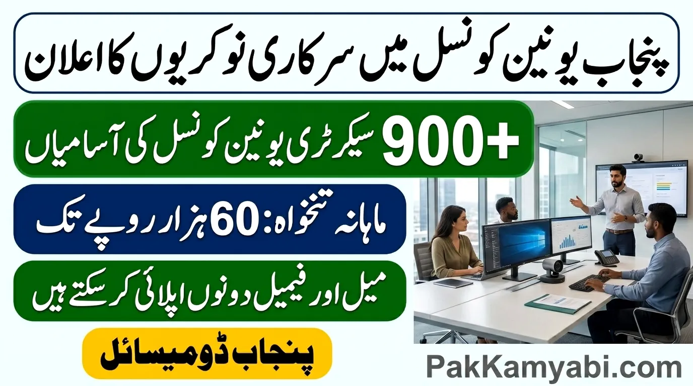 Punjab Union Council Secretary Jobs
