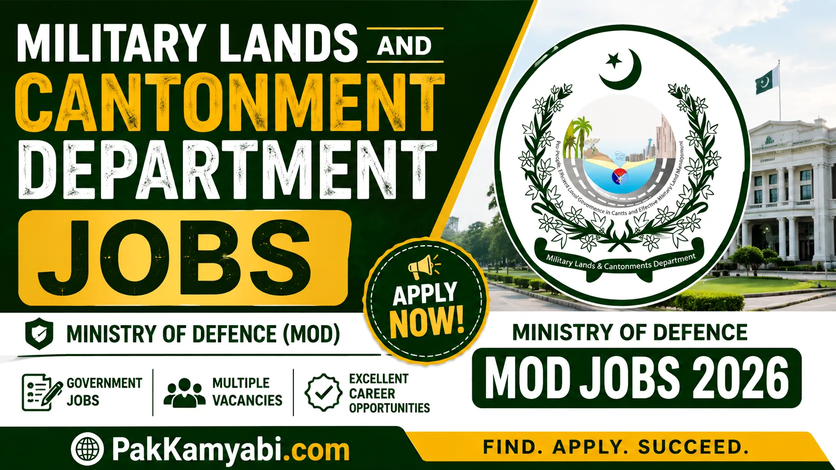 Military Lands and Cantonment Department Jobs
