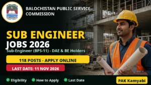 BPSC Sub Engineer Jobs 2026