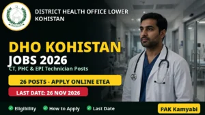 DHO Lower Kohistan Jobs 2026