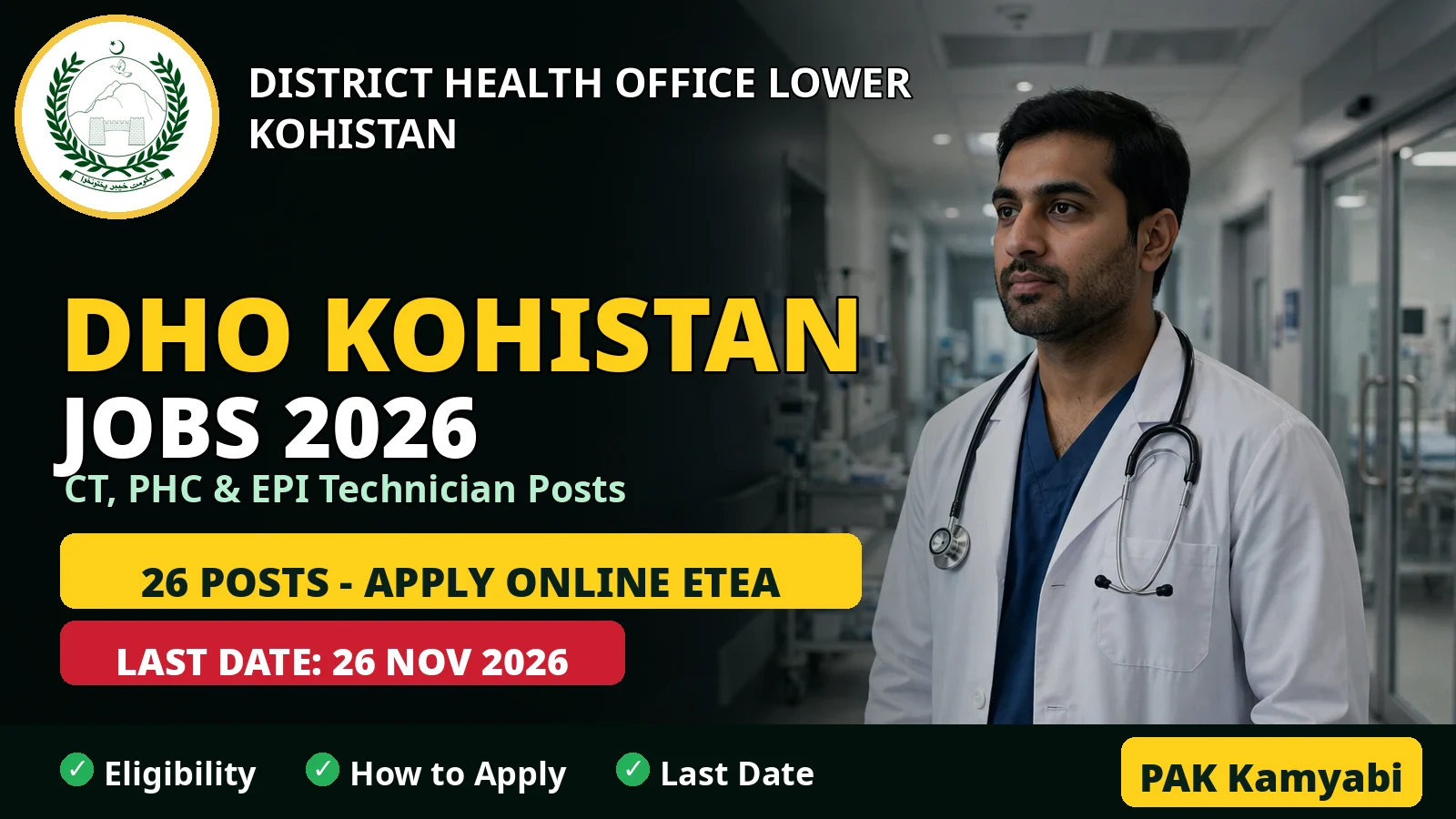 DHO Lower Kohistan Jobs 2026