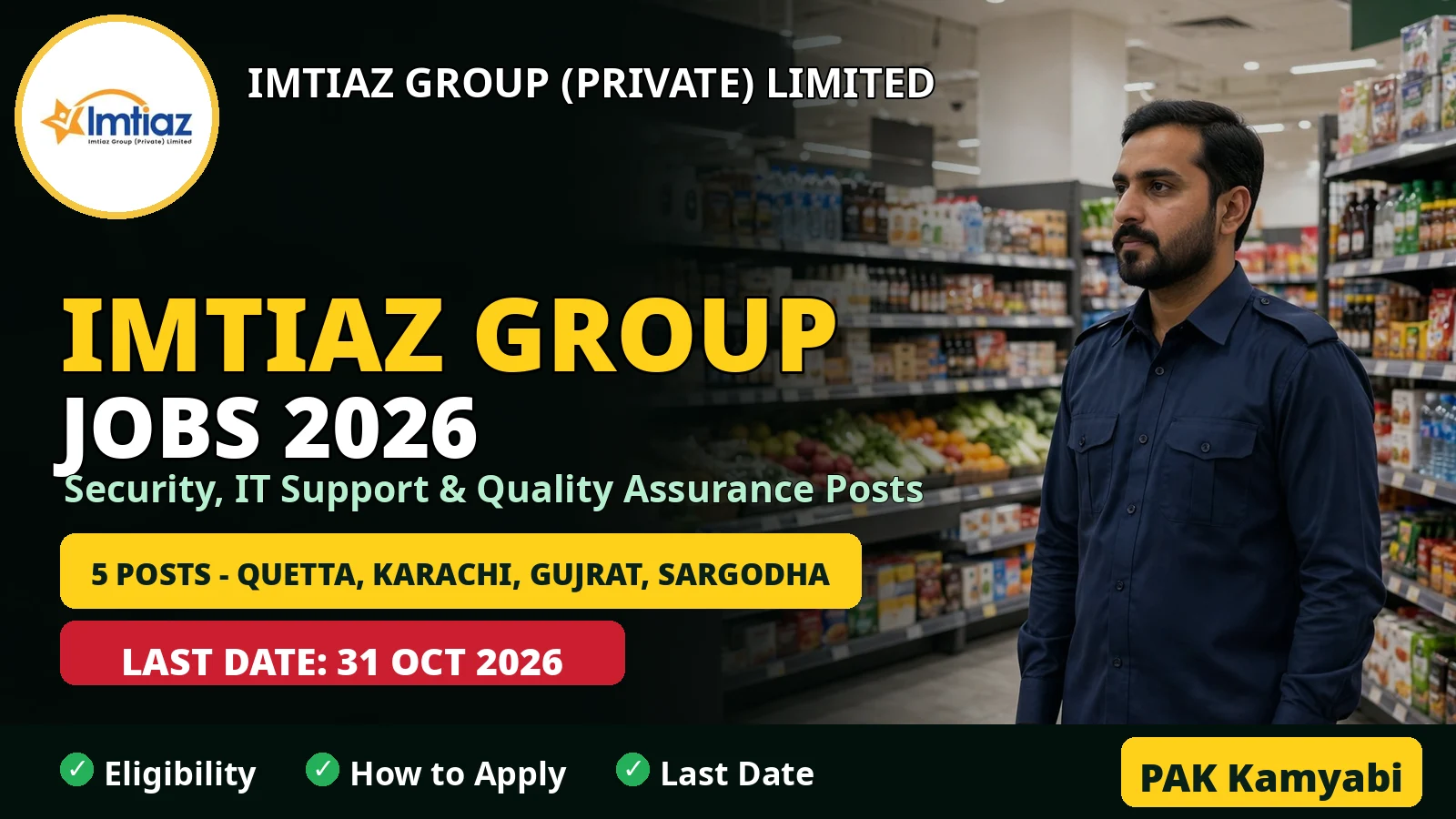 Imtiaz Group Jobs 2026