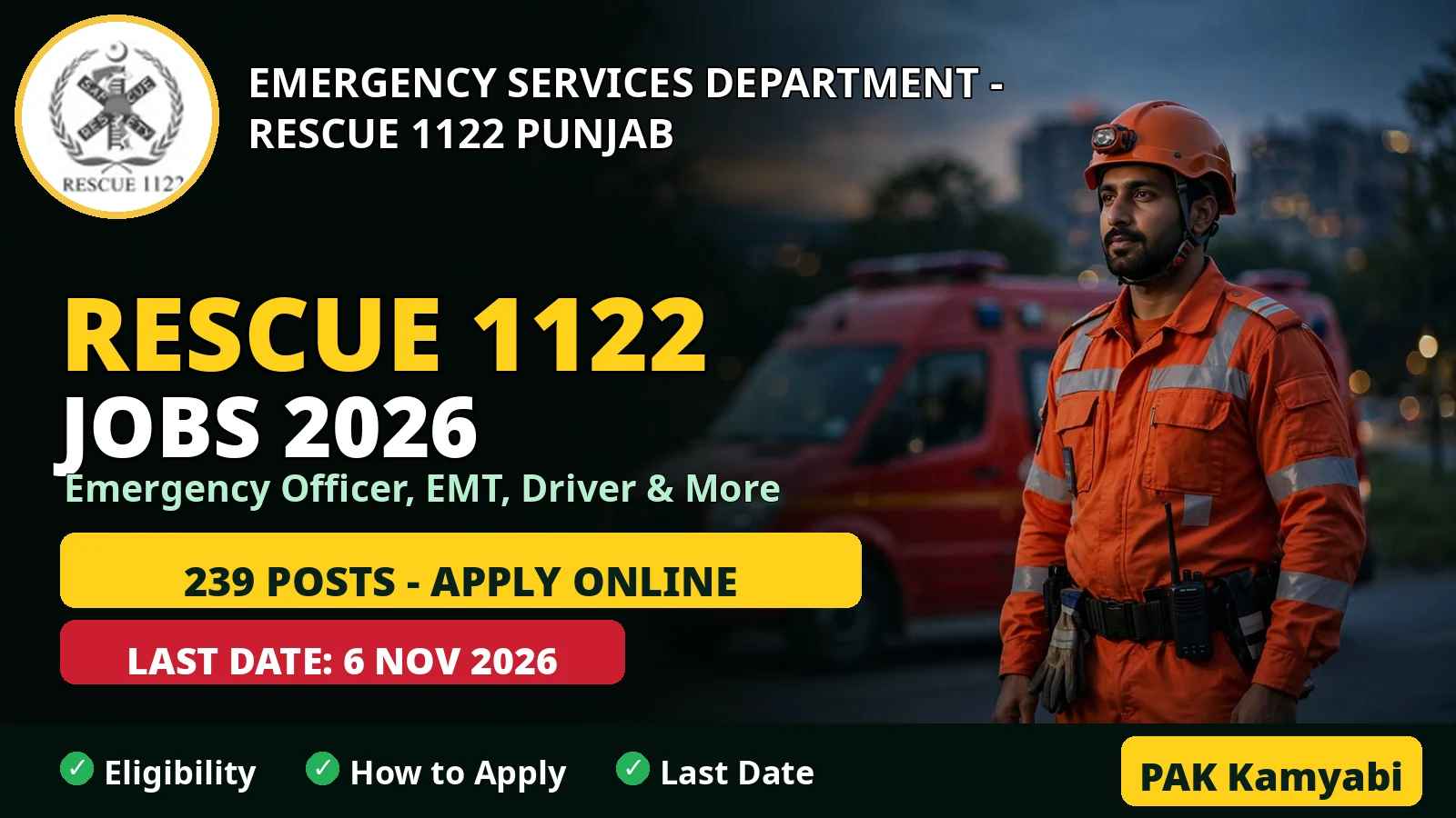 Rescue 1122 Jobs 2026