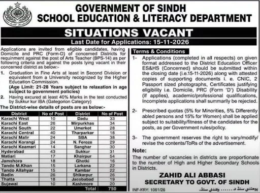 SELD Art Teacher Jobs 2026